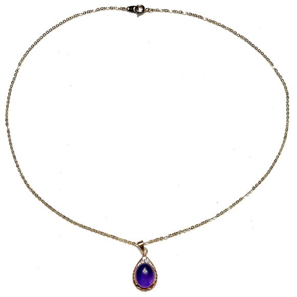 Jewelry - Purple Stone Pendant Necklace